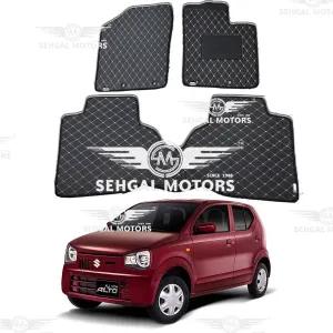 Suzuki Alto 7D Floor Mat Balck with Beige Stitch Model 2019-2021