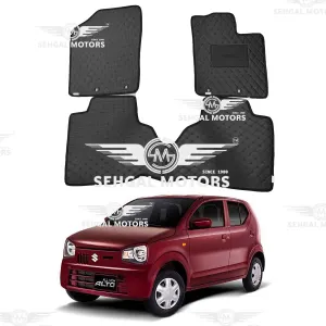 Suzuki Alto 7D Eco Floor Mat Balck with Beige Stitch Model  2018-2021
