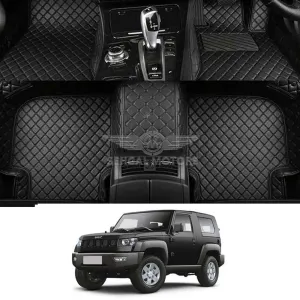 BAIC BJ40 7D Floor Mat Black With Black Stitch Model 2022