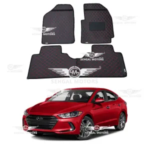 Hyundai Elantra Rubber Floor Mat Black 3pcs Model 2021