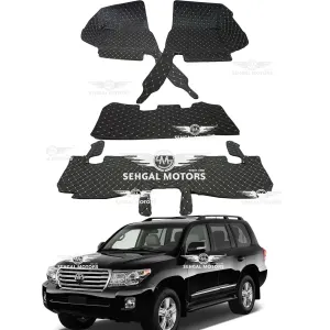 Toyota Land Cruiser 7D Floor Mat Black 4PCS Model 2012-2020