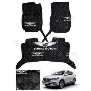MG HS 7D Floor Mat Black With Beige Stitch 3pcs Model 2020-2021