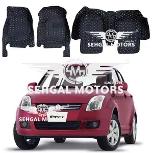 Kia Sorento 9D Floor Mats Black with Grey 4pcs Model 2021