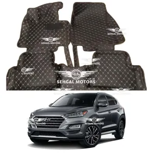 Hyundai Tucson 7D Floor Mats Black Model 2020-2021
