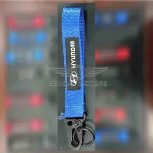 Hyundai Ribbon Key Chain - Blue