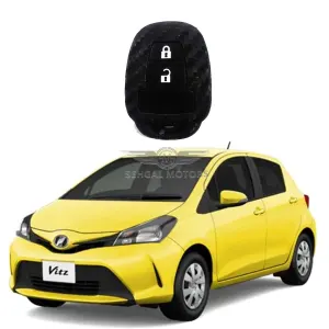 Toyota Vitz Silicone Key Cover Carbon fiber Design Model 2014-2018