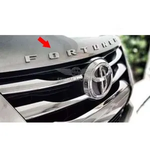 Toyota Fortuner Bonnet Monogram Logo Chrome