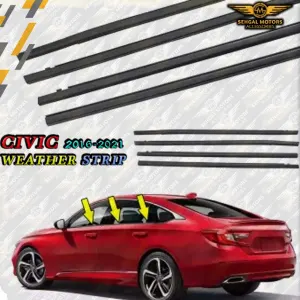 Honda Civic Weather Strip Model 2018 (8Pcs)
