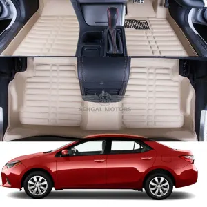 Toyota Corolla 5D Floor Mat Beige 3pcs Model 2014-2017