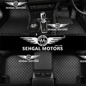 Honda Civic 7D floor Mat Black With Black Stitch Model 2008-2012