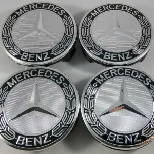 Mercedes Wheel Cup Set of 4 Pcs Chrome Genuine