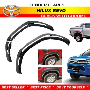 Toyota Hilux Revo Over Fender with Chrome 6 Pcs - Model 2016-2021
