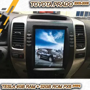 Tesla Prado Fj120 Android PX6 4+32GB High Model 2002-2008