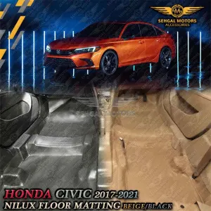 Honda Civic Floor Matting Beige Model 2016-2021