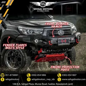 Toyota Hilux Revo Skid Plate Hamer Model 2017-2023
