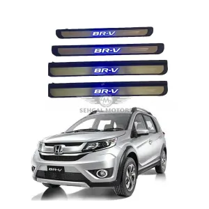 Honda BRV Sill Plates / Skuff LED panels Chrome Black - Model 2017-2019