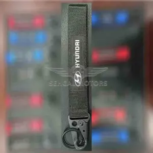 Hyundai Ribbon Key Chain - Black