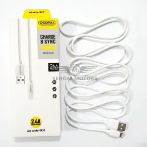 Doomax Mobile Data Cable Type IOS 2M Length Yellow Box
