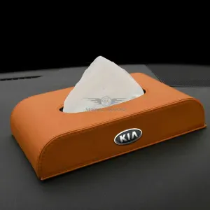KIA Logo Car Tissue Box 5CM - brown