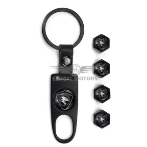 Proton Air Nozzle Cap With Keychain - Black