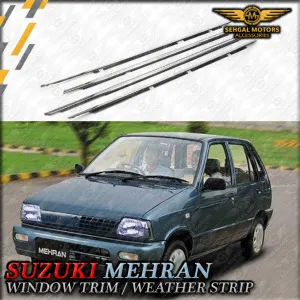 Suzuki Mehran Weather Strips Chrome 4 Pcs - Model 2012-2019