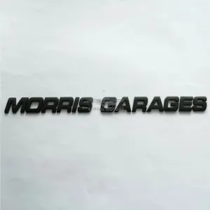 MG Bonnet Monogram Morris Garages Black / Chrome
