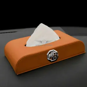 MG Logo Car Tissue Box 5CM - Brown