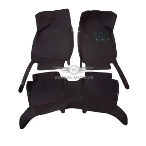 MG ZS 7D Floor Mat Black With Red Stitch 3pcs Model 2021