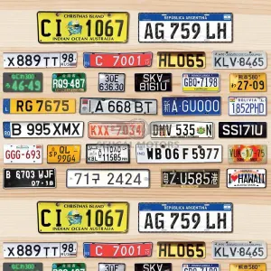 Custom Made Number Plates Special -Metal