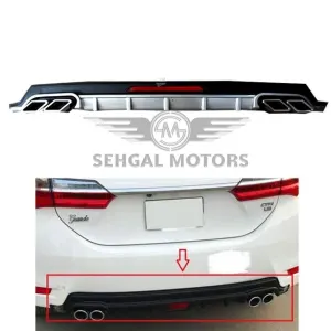 Toyota Corolla Diffuser Mercedes-Benz Style Silver Model 2017-2020