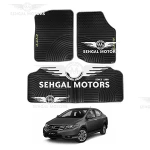 Honda City Rubber Floor Mat Black 3pcs Model 2008-2019