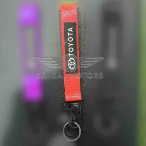 Toyota Ribbon Key Chain Low - Red