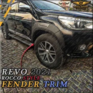 Toyota Hilux Revo Over Fender Rocco Style Black and Gray Model 2017-2021