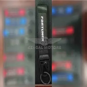 Fortuner Ribbon Key Chain - Black