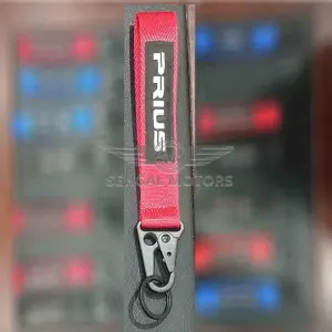Prius Ribbon Key Chain - Red