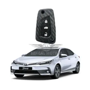 Toyota Grande Silicone Key Cover Carbon fiber Design Model 2017-2021