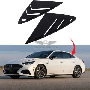 Hyundai SONATA QUARTER GLASS RACK LAMBORGHINI STYLE Shine Black Model 2021-2022