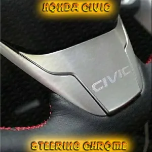 Steering Cover Chrome Civic 2016-21