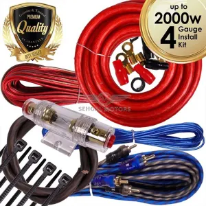 Stinger Wiring Kit 4 Gauge 2000w