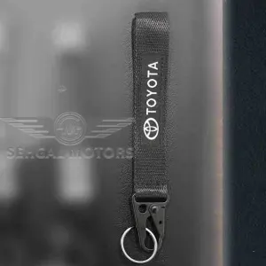 Toyota Ribbon Key Chain Low - Black