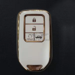 Honda Civic Tpu Key Case/key Cover 4 Button White Model 2016-2021