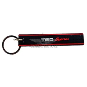 TRD Rubber Key Chain Black & Red