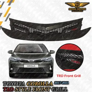 Toyota Corolla Front TRD Glossy Grill - Model 2017-2021