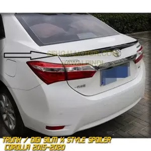 Toyota Corolla Spoiler Slim Without Paint Model - 2014-2021