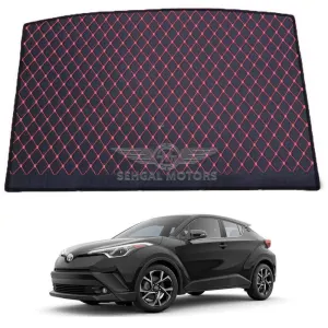 Toyota CH-R 7D Trunk Mat Black With Red Stitch Model 2017-2018