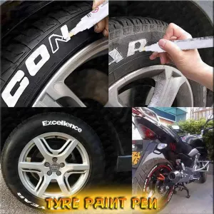 Tyre Pen White Color