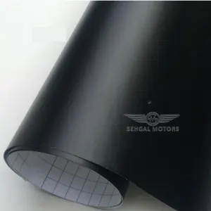 Body Wrapping Vinyl Film Black Matt -Code 9013 per Running Meter (1x1.5)