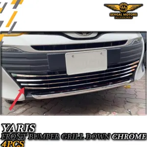 Toyota Yaris Front Grill Chrome (4pcs) Model 2019-2022