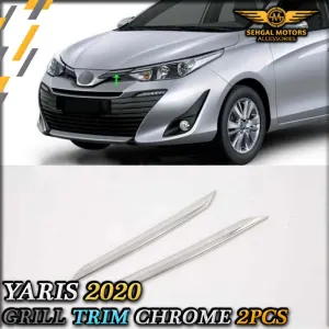 Toyota Yaris Grill Trim Chrome 2pcs 2020-22