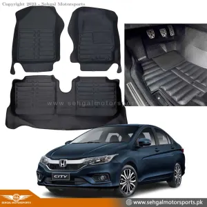 Honda City 5D Floor Mat Black 3pcs Model 2022-2023